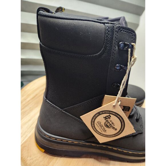 Dr. Martens Iowa Turby Split Combat Boot – Men’s Size 13, Black Extra Tough Poly - Picture 3 of 11